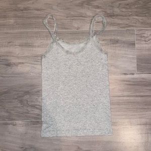 FABLETICS GREY BABY RIB TANK
